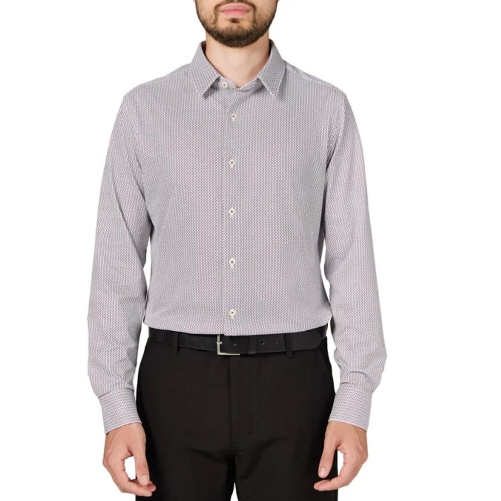 NWT Infinity Men's Textured Button Up Shirt